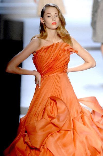 dior orange dress
